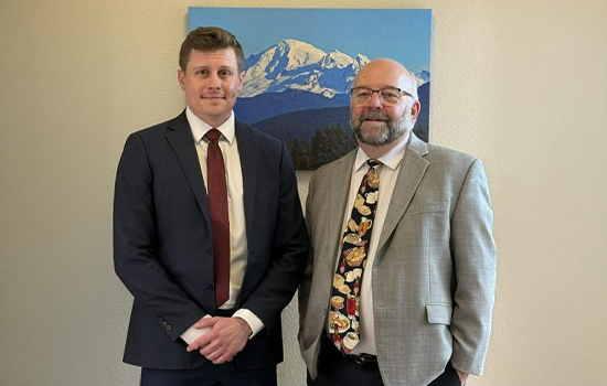 Photo of Nathaniel “Nate” Freimund and Robert D. Butler